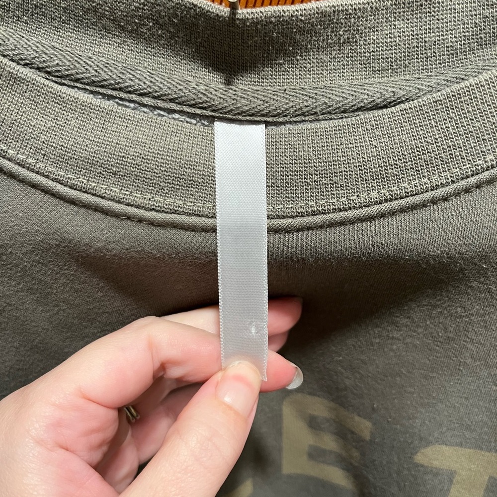 Fabletics Olive Green Sweatshirt - Picture 3 of 4